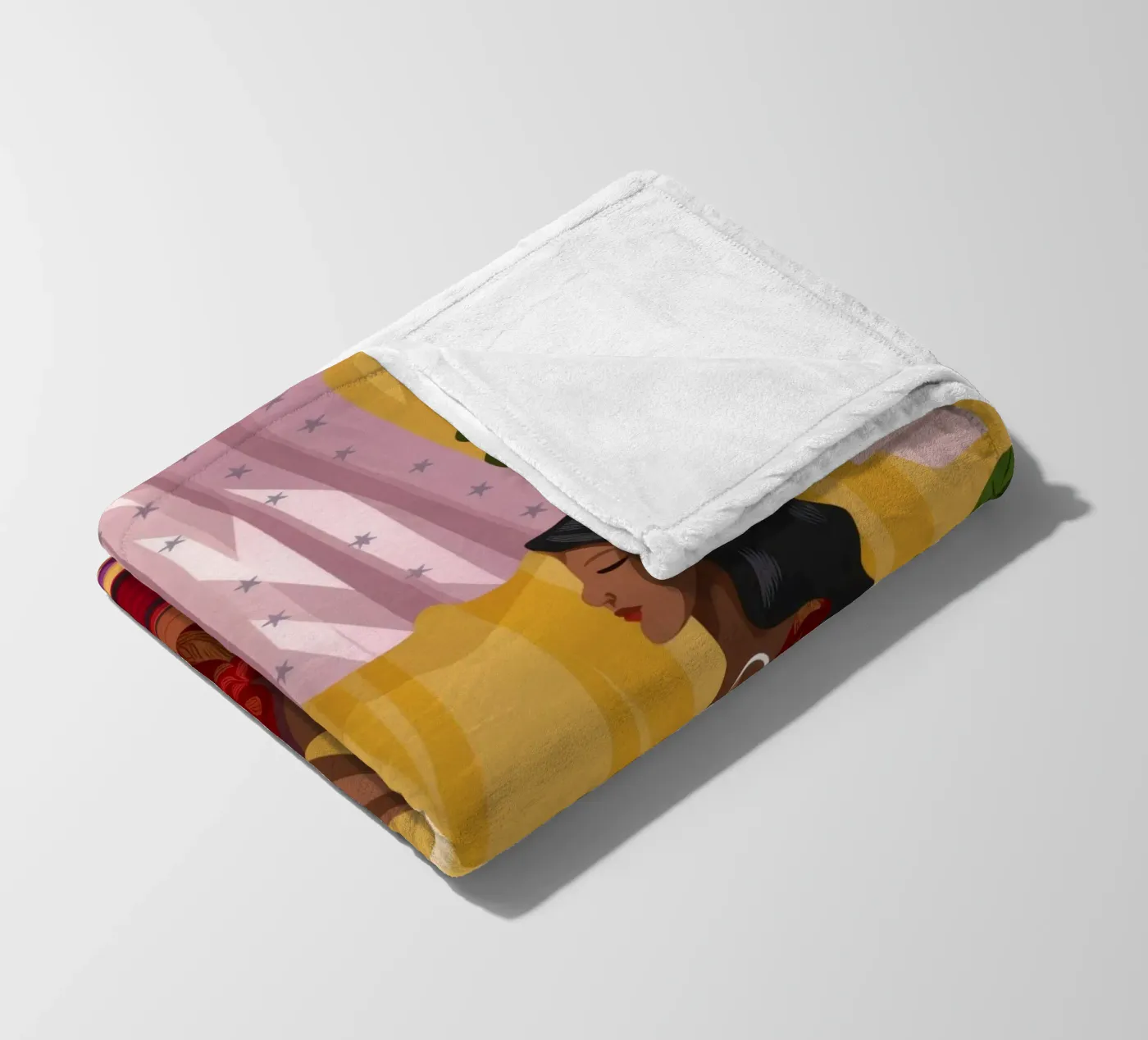 Sunlit Reading Nook fleece blanket by Fine Sanctuary