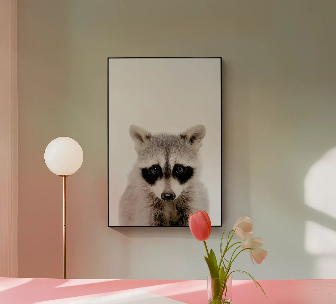 Raccoon plexiglass da Paws & Claws