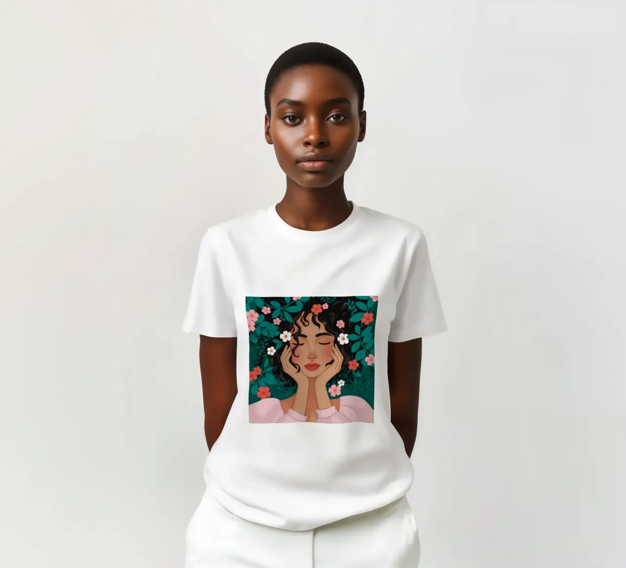 Sogno ad occhi aperti floreale t-shirt da Fine Sanctuary