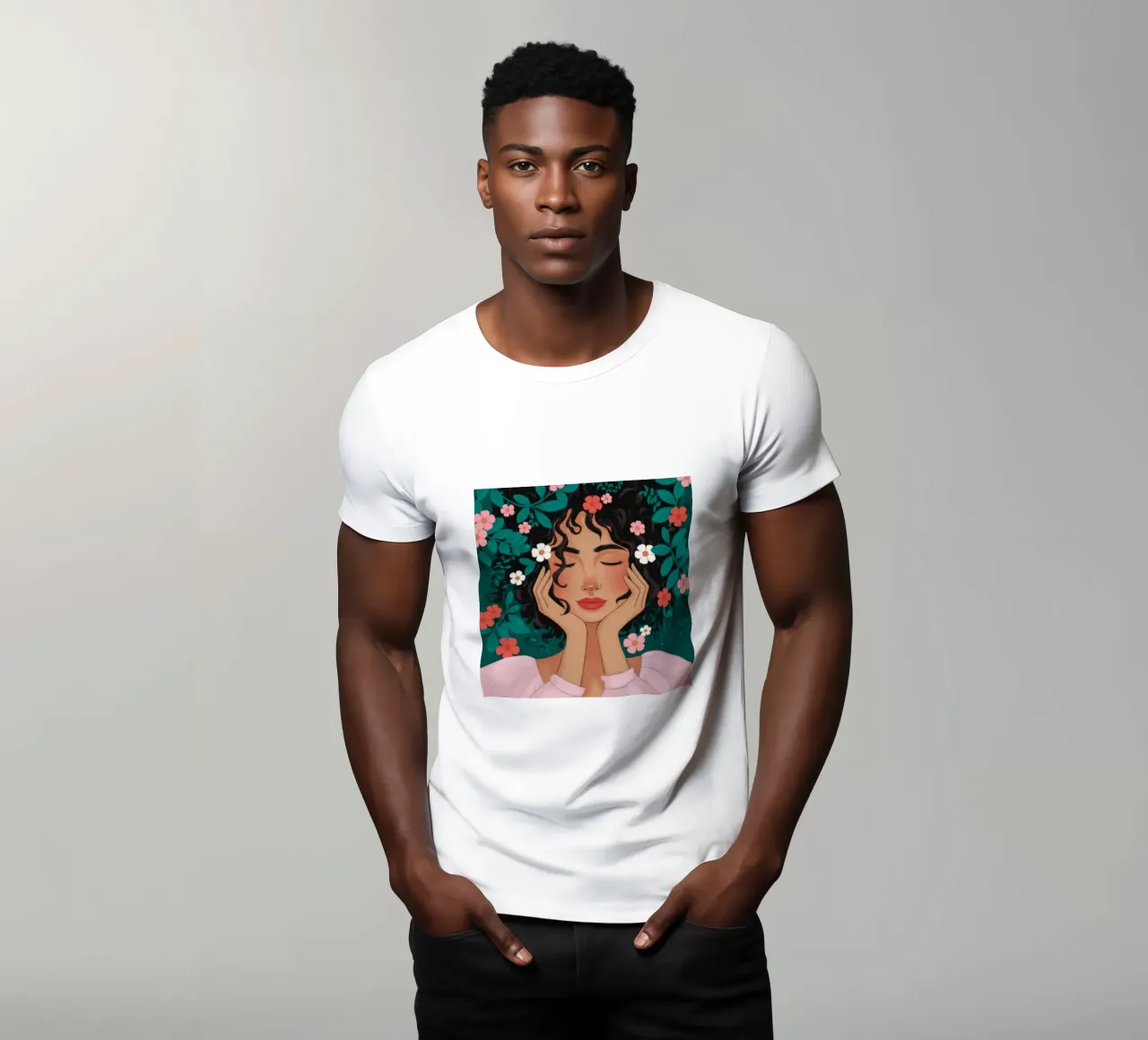 Sogno ad occhi aperti floreale t-shirt da Fine Sanctuary