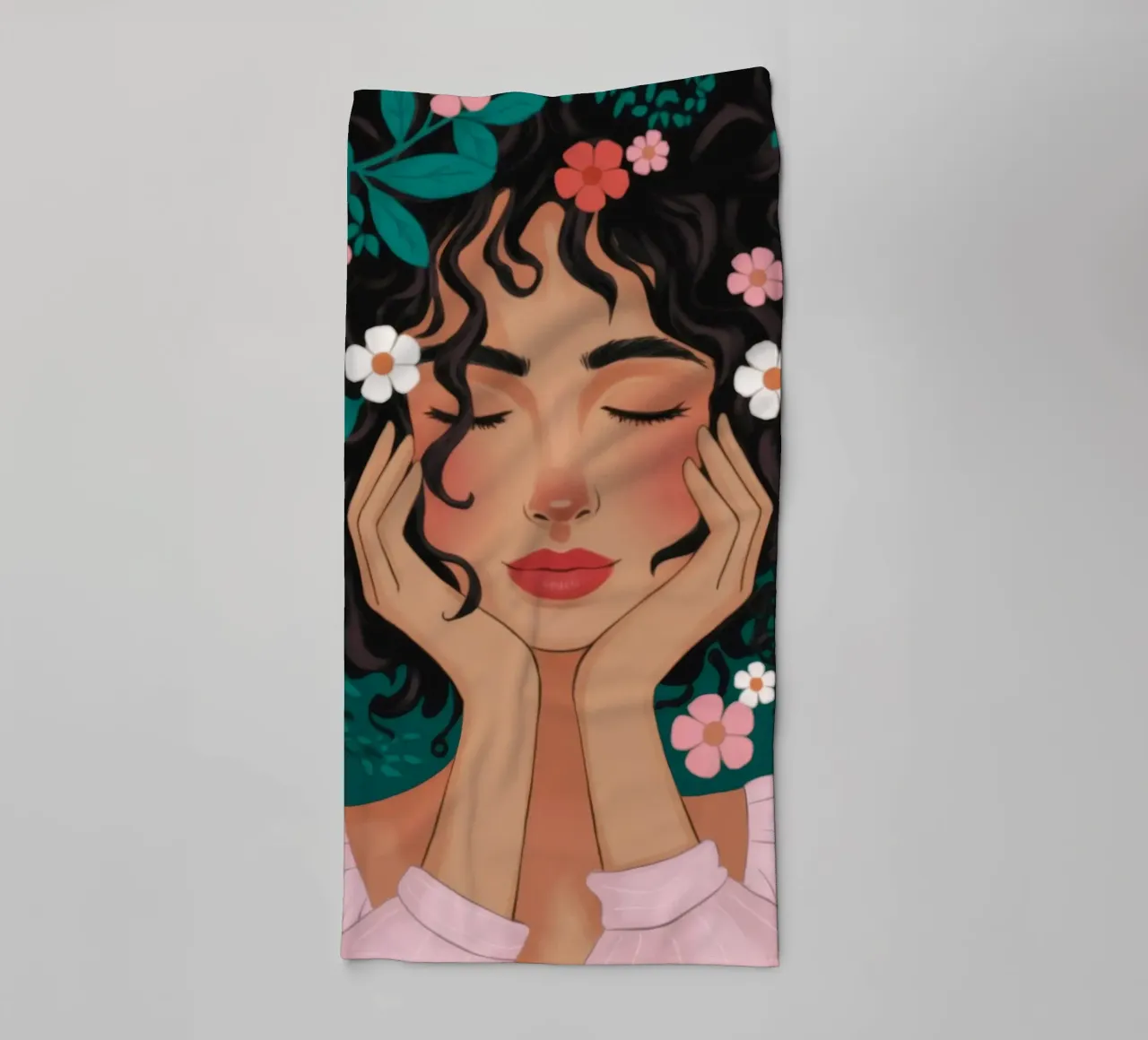 Floral Daydream Reverie towel by Fine Sanctuary
