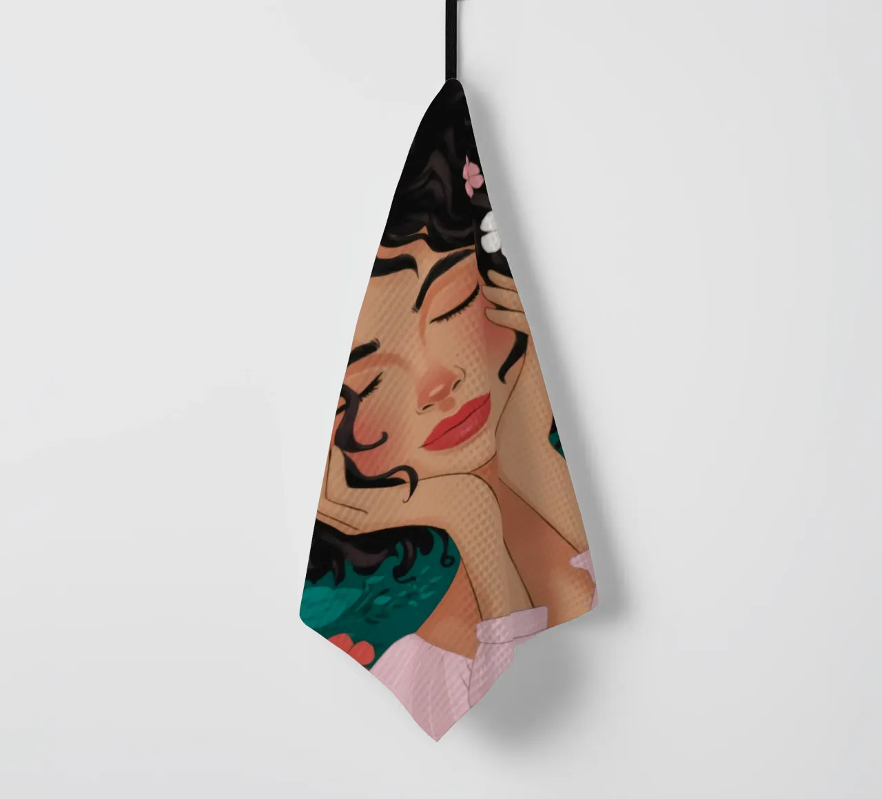 Floral Daydream Reverie tea towel by Fine Sanctuary