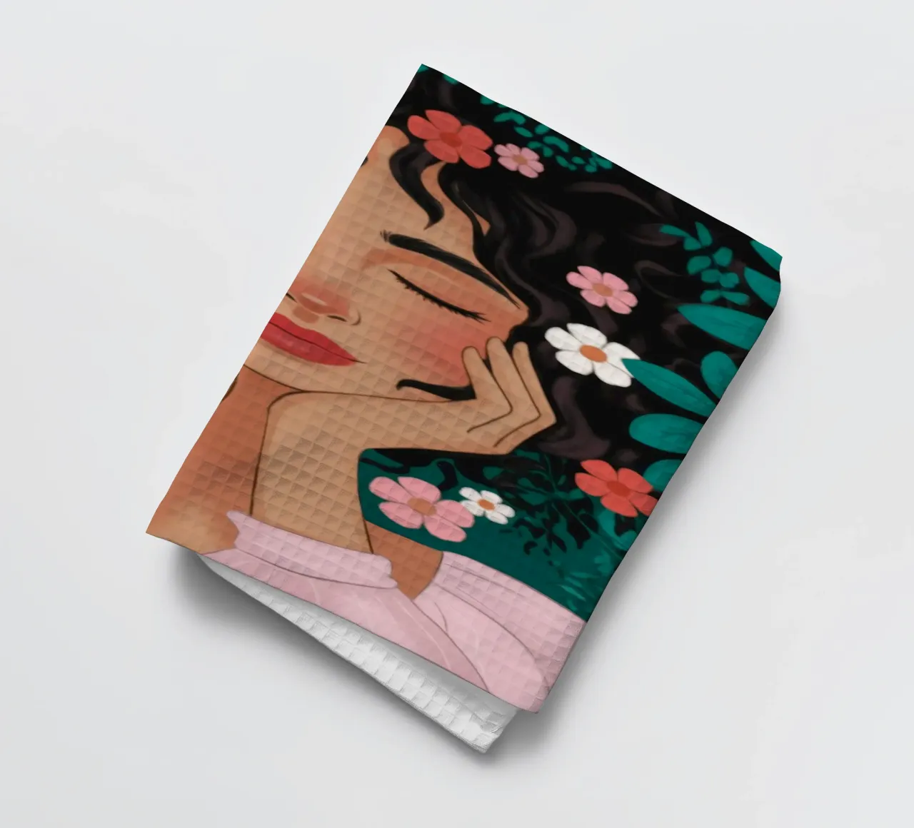Floral Daydream Reverie tea towel by Fine Sanctuary