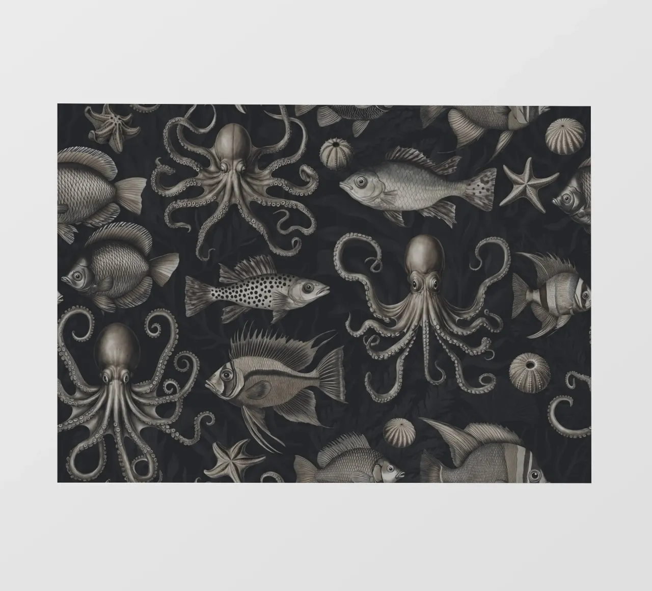 Magia subacquea oscura e lunatica telo in pvc da Andrea Haase Vintage World