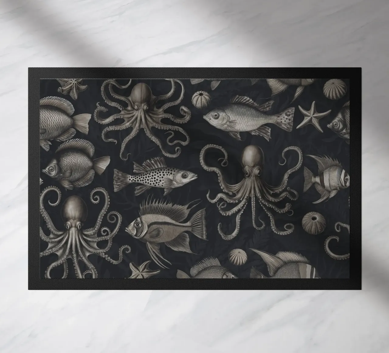 Magia subacquea oscura e lunatica zerbino da Andrea Haase Vintage World