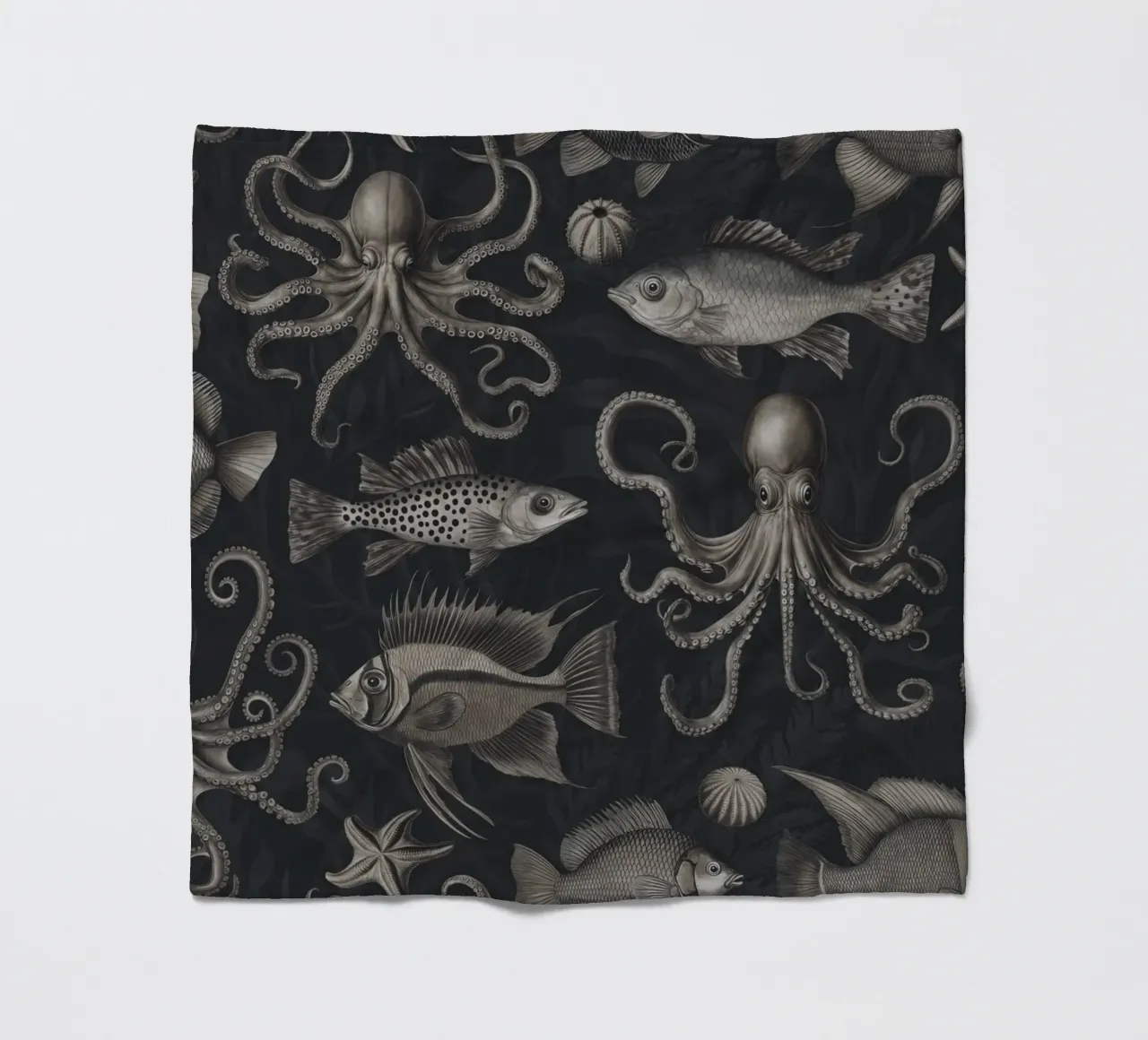 Magia subacquea oscura e lunatica coperta in pile da Andrea Haase Vintage World