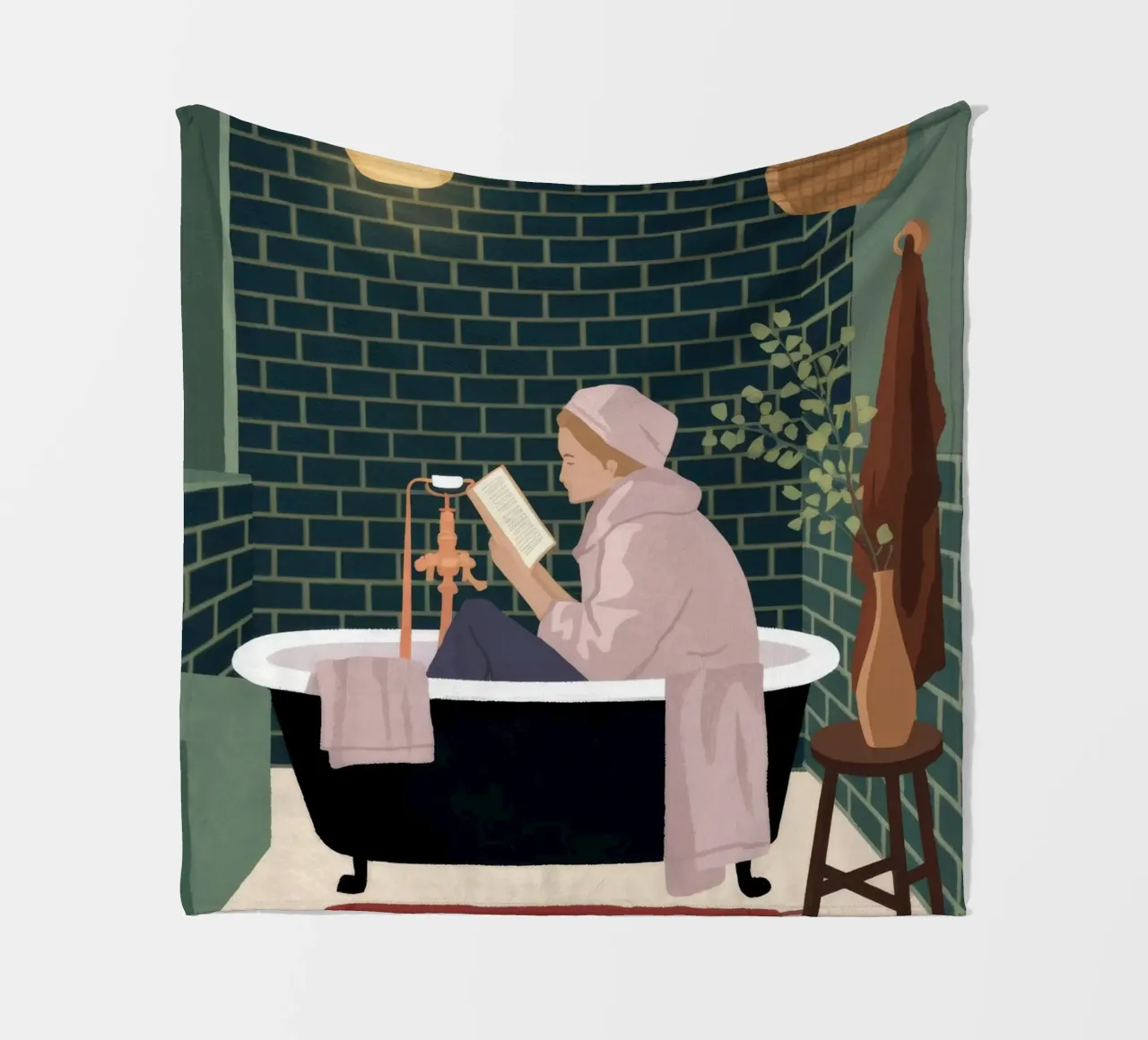 Luxurious Bath Time Fleecedecke von Fine Sanctuary