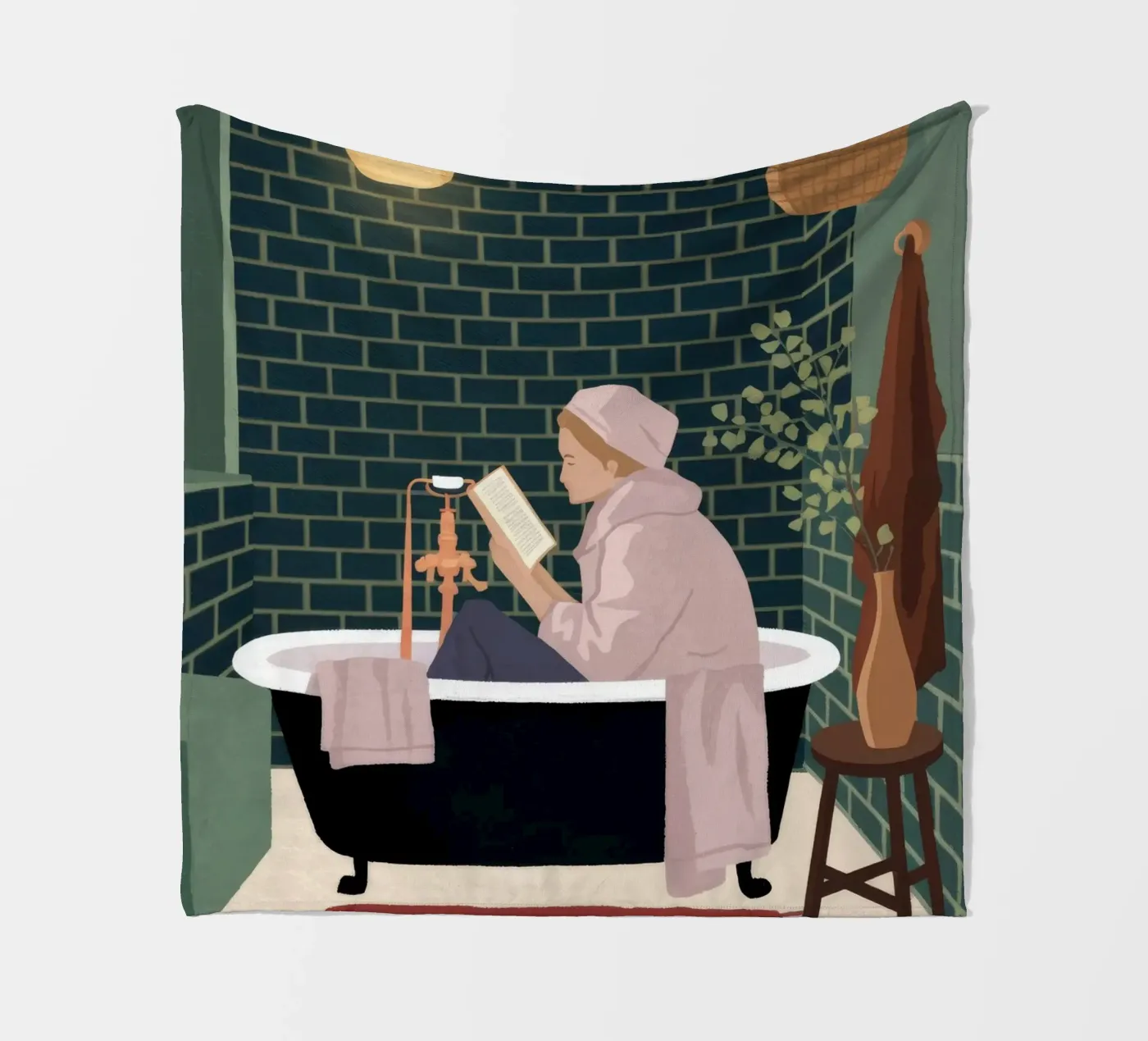 Luxurious Bath Time fleecedeken van Fine Sanctuary