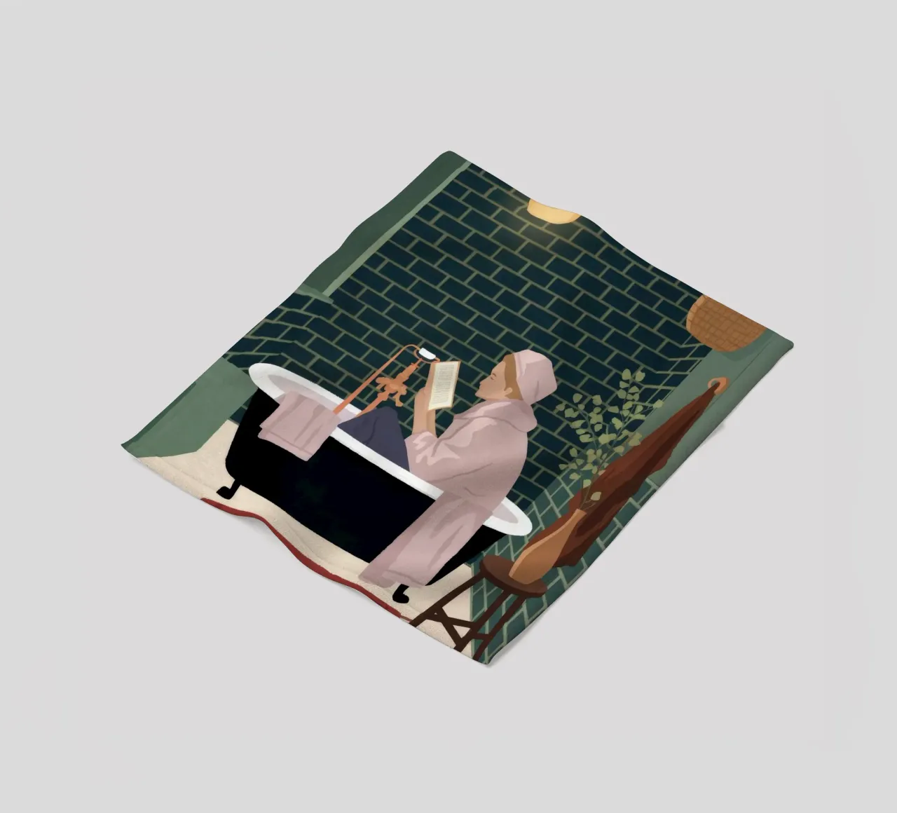 Luxurious Bath Time Fleecedecke von Fine Sanctuary