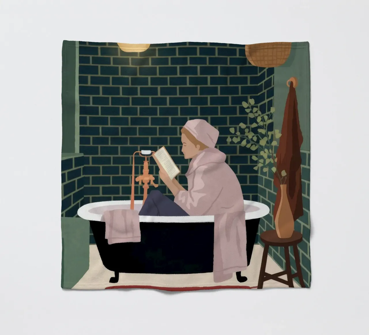 Luxurious Bath Time Fleecedecke von Fine Sanctuary