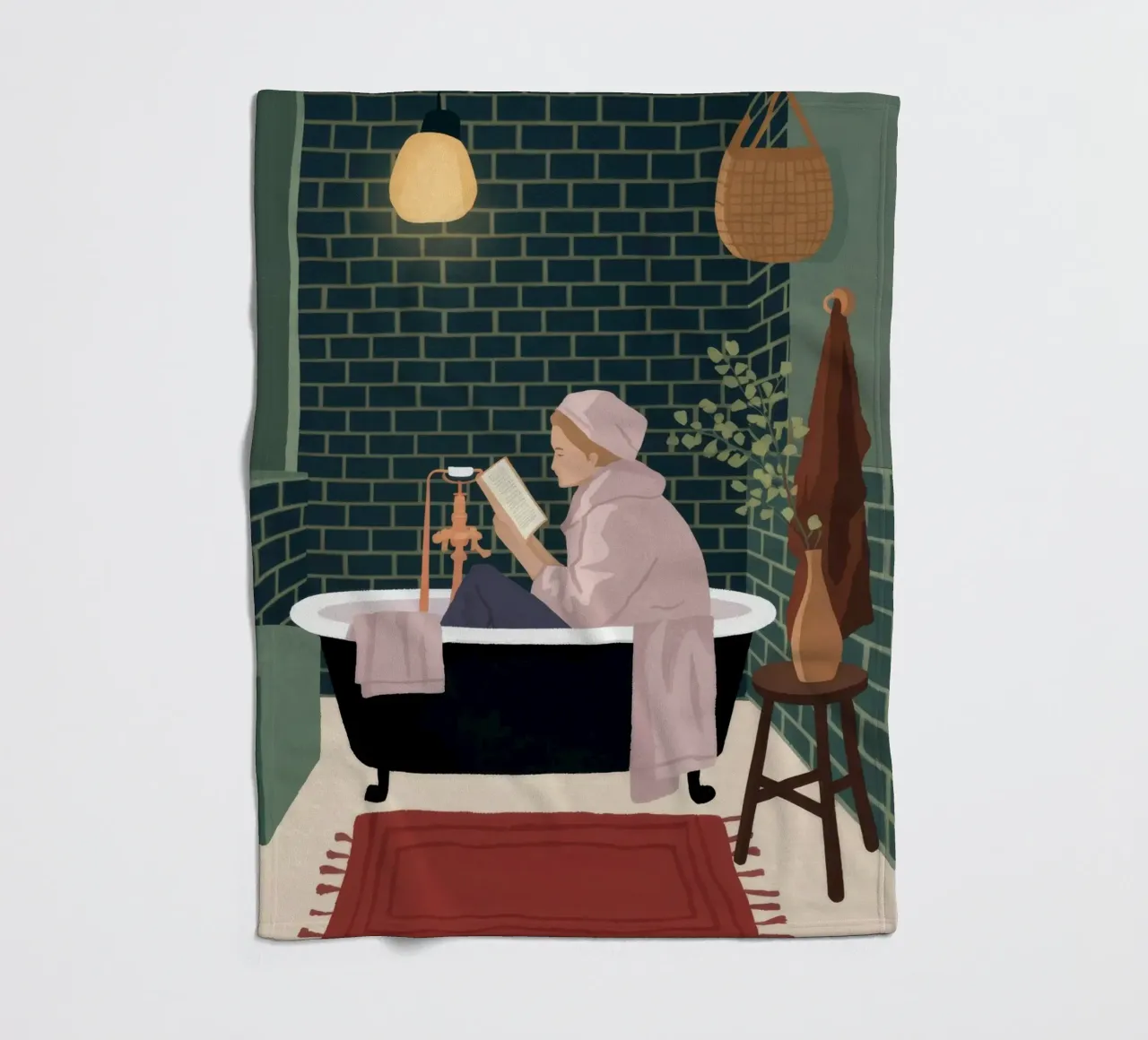 Luxurious Bath Time Fleecedecke von Fine Sanctuary