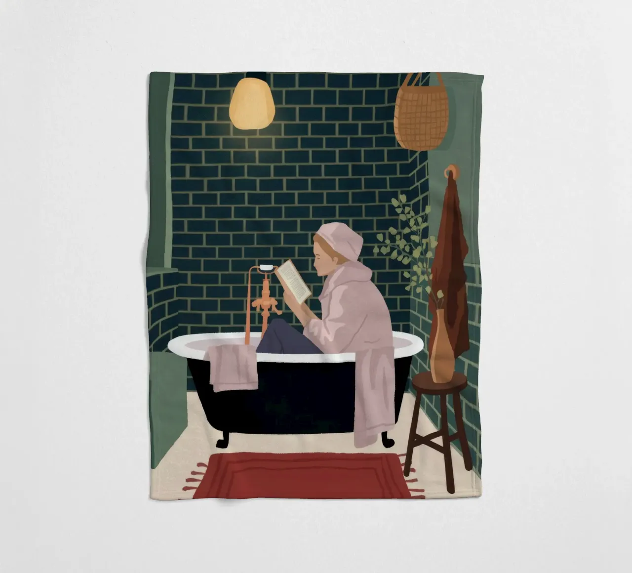 Luxurious Bath Time Fleecedecke von Fine Sanctuary