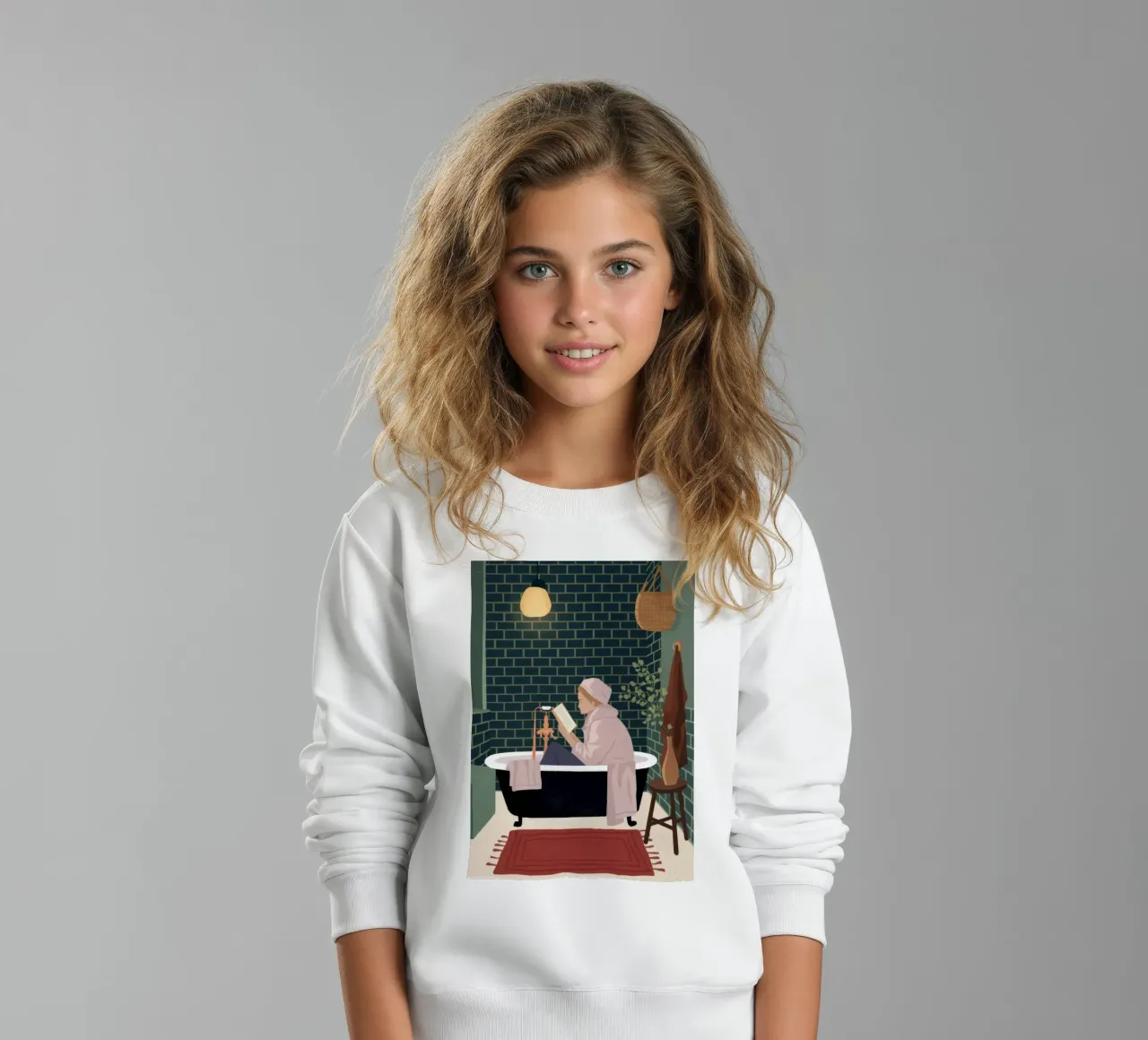 Luxe badtijd kinder sweatshirt van Fine Sanctuary