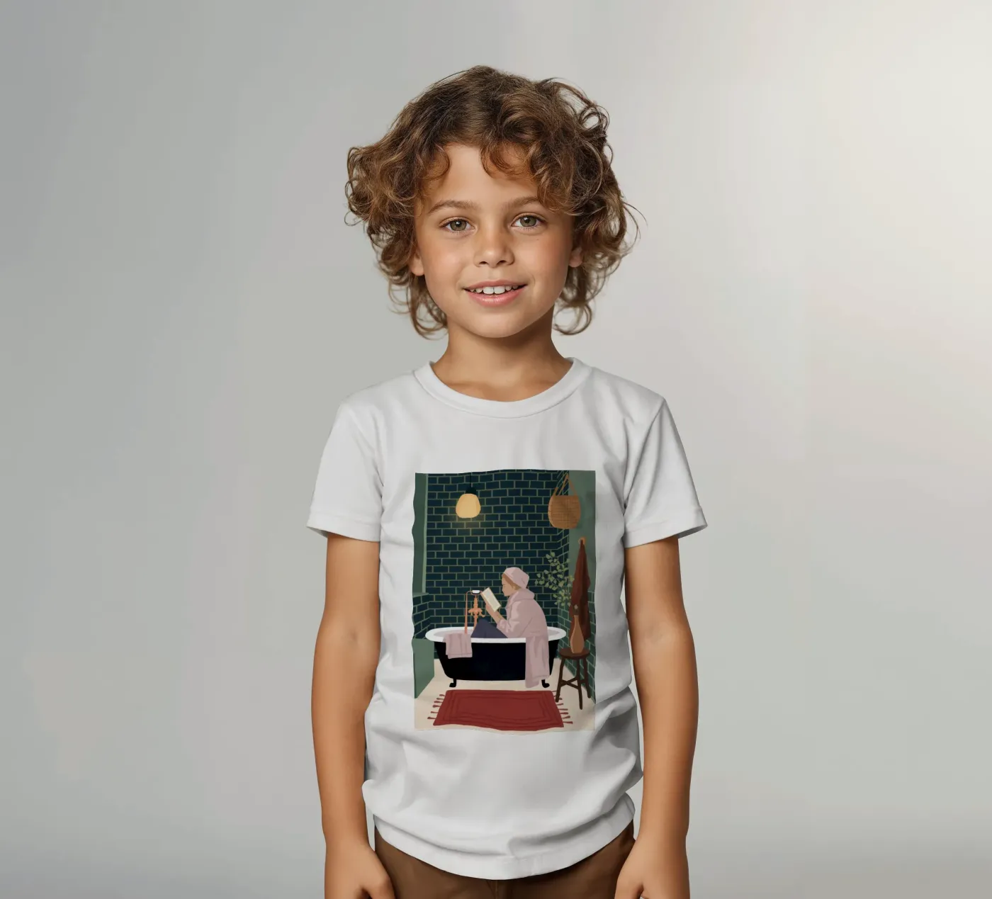 Un bagno di lusso t-shirt bambini da Fine Sanctuary