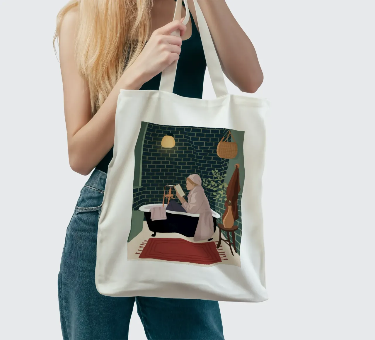 Luxurious Bath Time tote bag by Fine Sanctuary