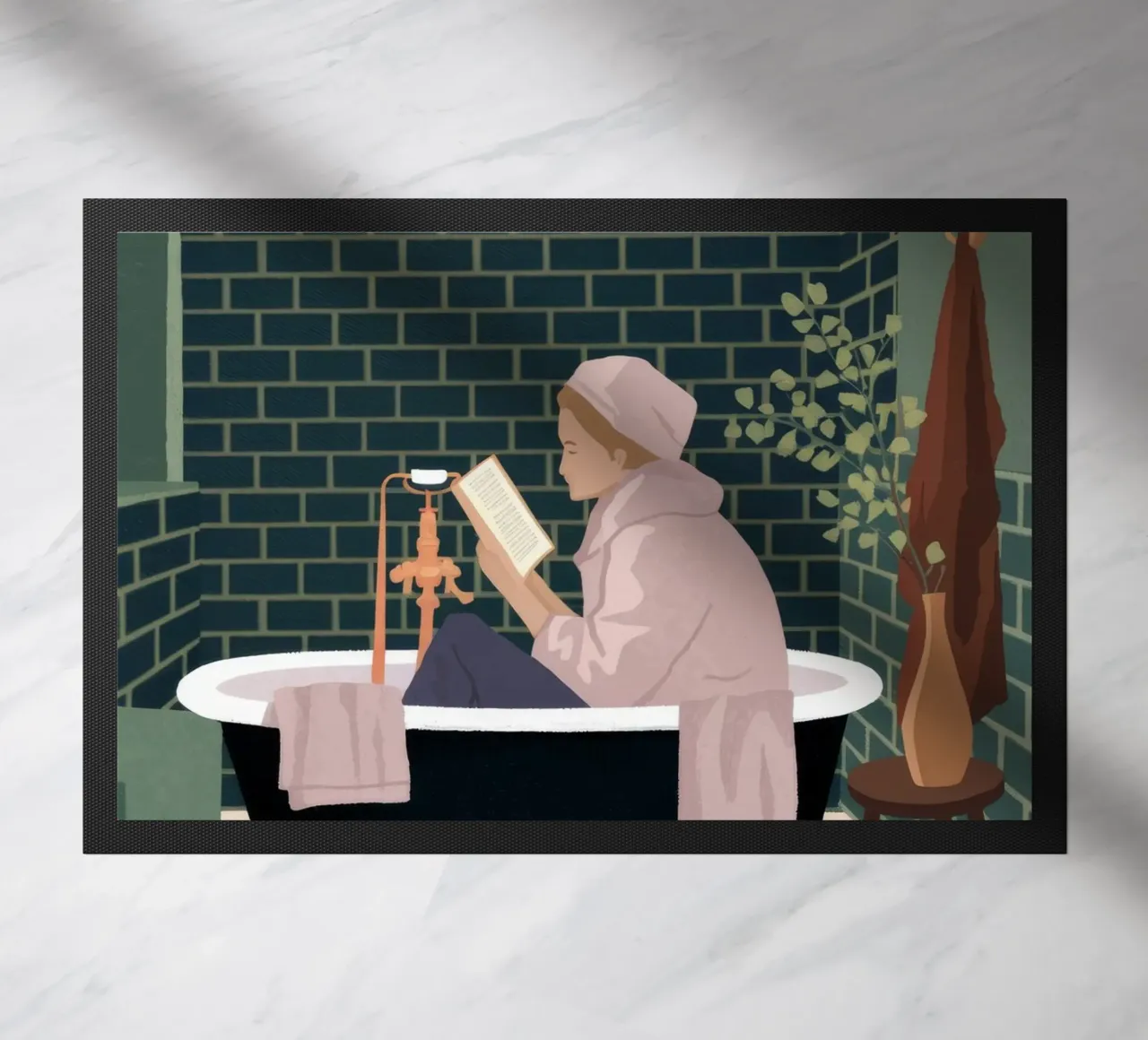 Luxurious Bath Time doormat by Fine Sanctuary