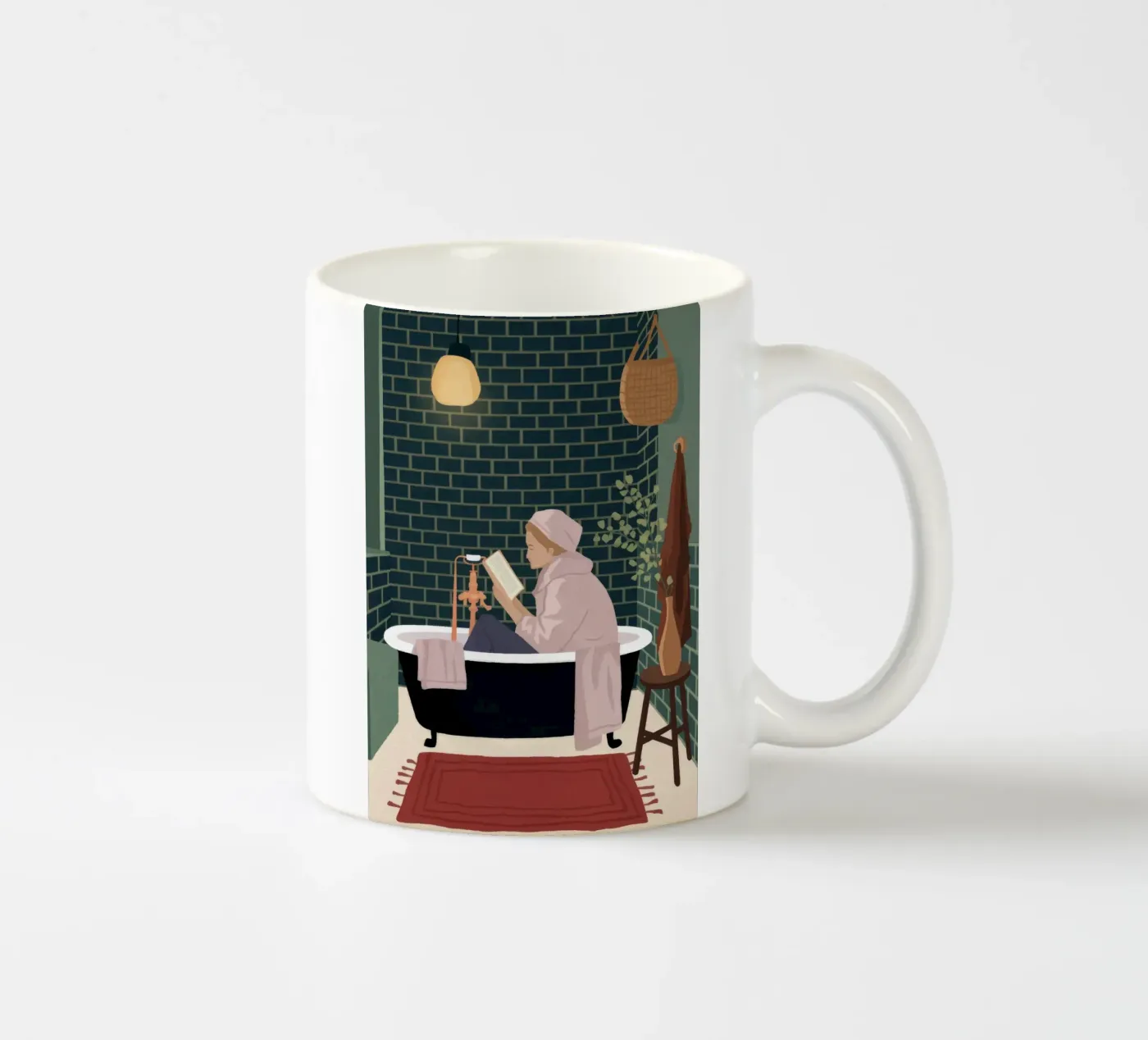 Luxurious Bath Time ceramic mug by Fine Sanctuary