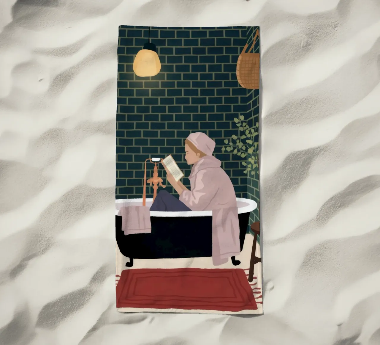 Un bagno di lusso telo mare da Fine Sanctuary