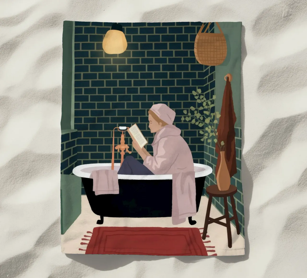 Un bagno di lusso telo mare da Fine Sanctuary