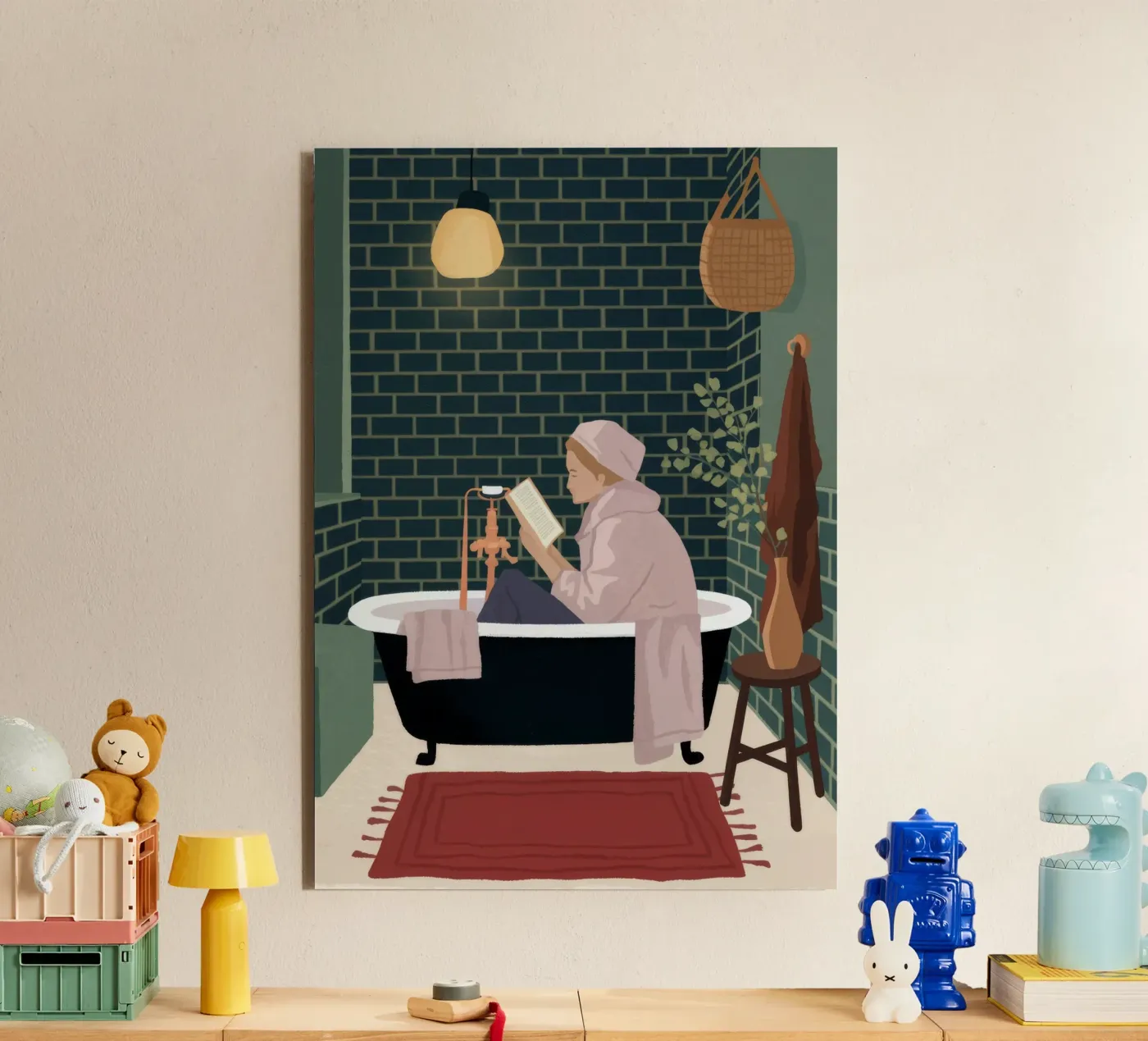 Luxurious Bath Time forex plate by Fine Sanctuary