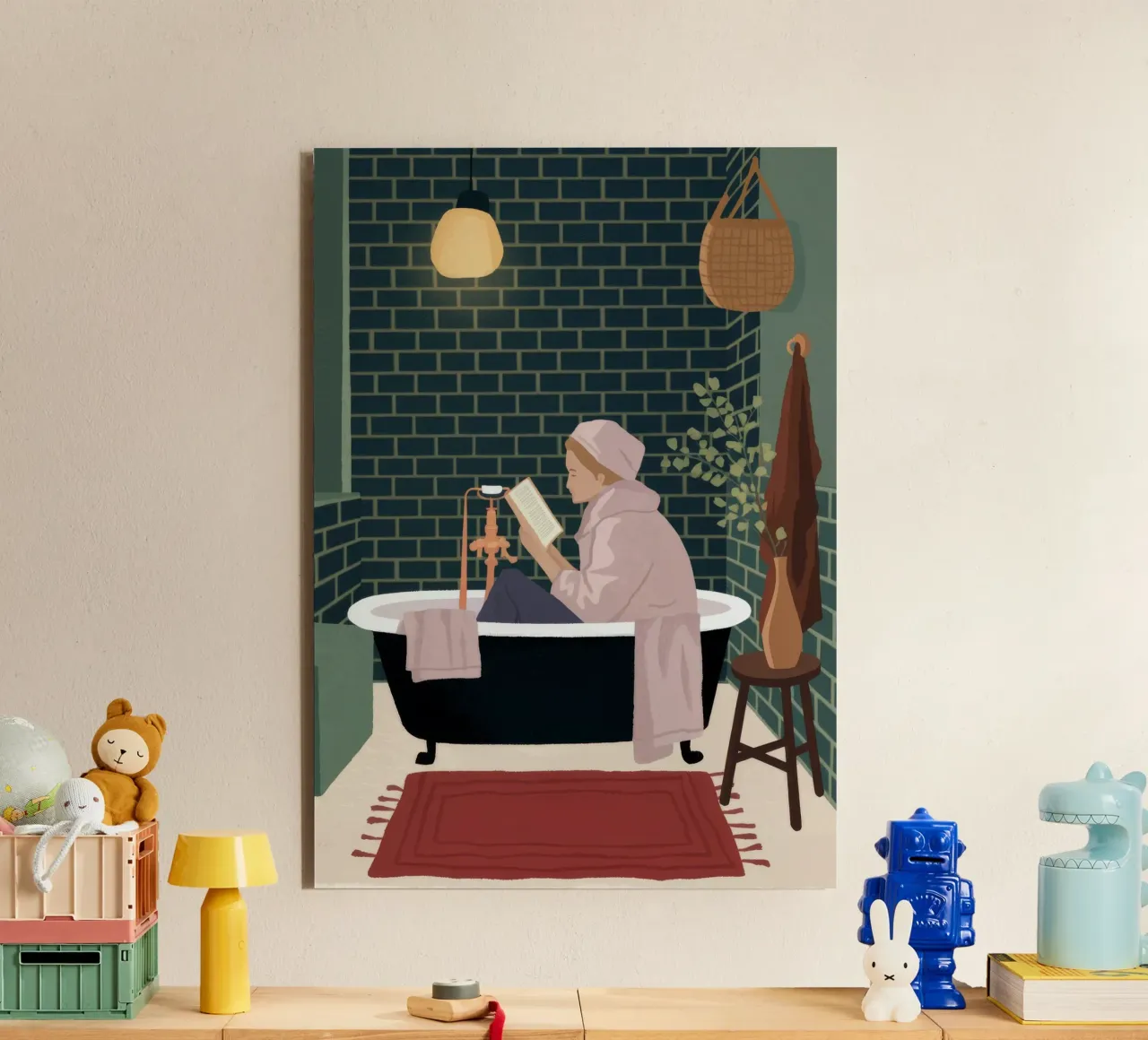 Luxurious Bath Time forex plate by Fine Sanctuary