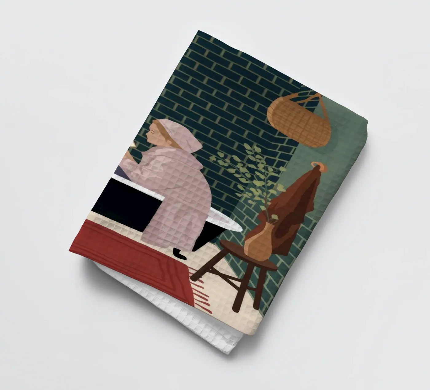Luxurious Bath Time tea towel by Fine Sanctuary