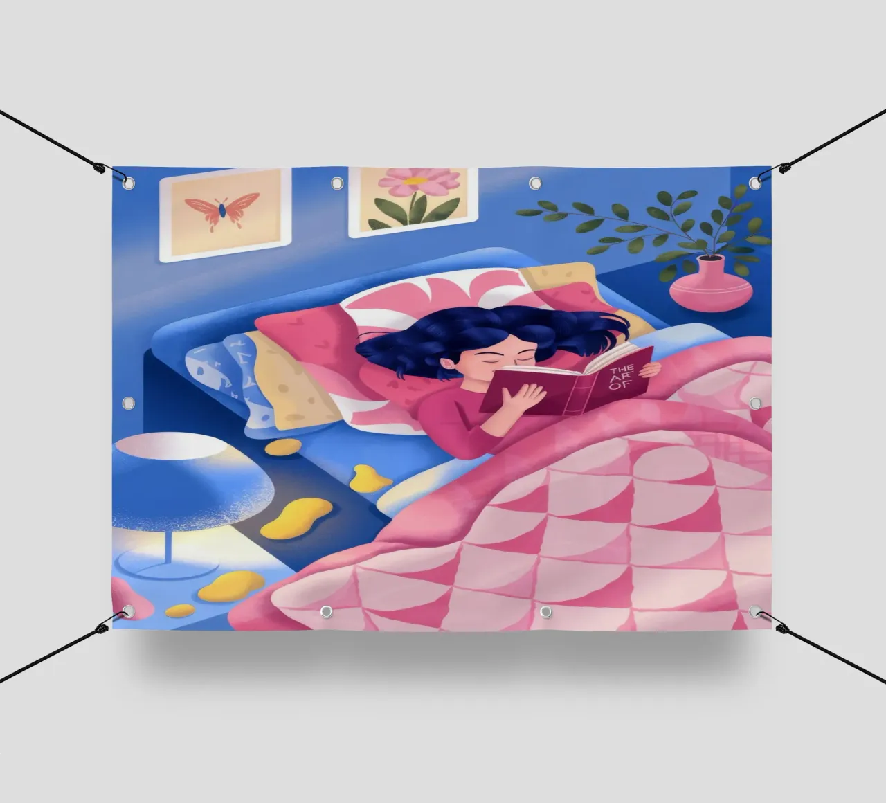 Fuga sognante per andare a letto telo in pvc da Fine Sanctuary