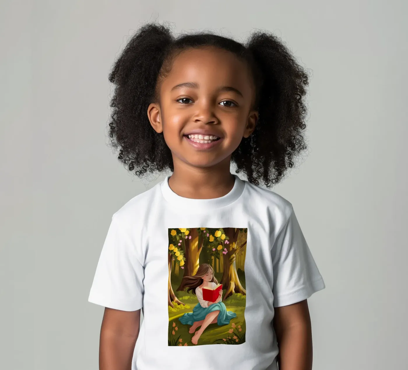 Lettura della foresta incantata t-shirt bambini da Fine Sanctuary