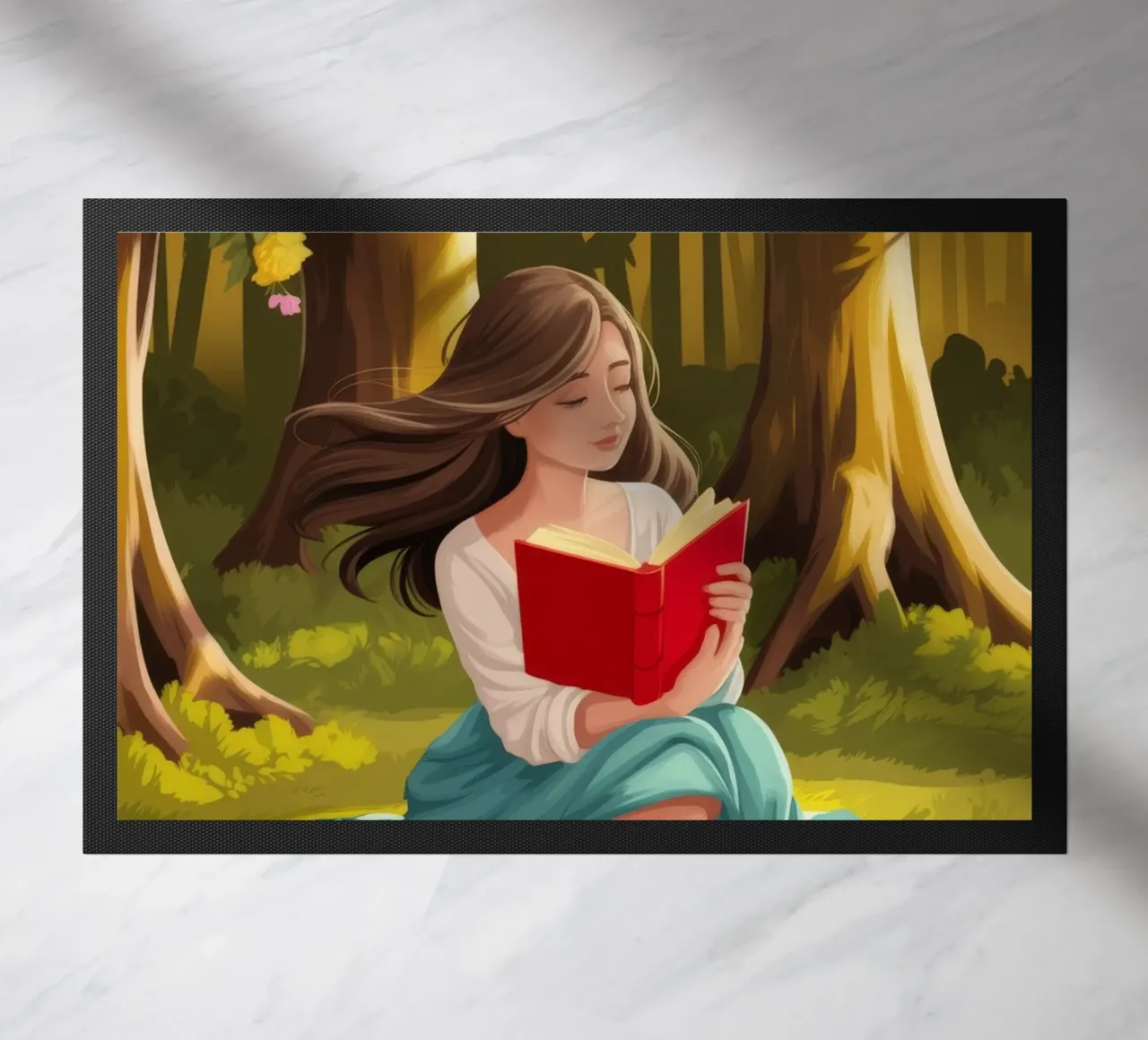 Lecture de la forêt enchantée paillasson de Fine Sanctuary