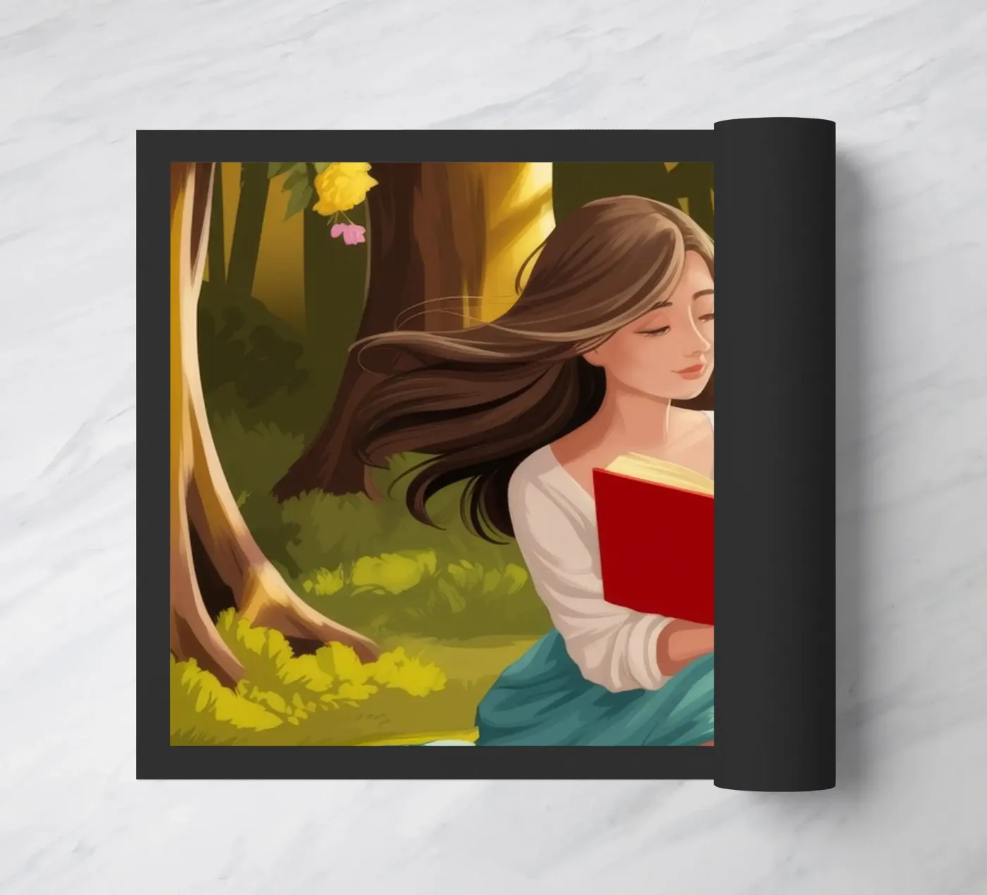 Enchanted Forest Lesen Fußmatte von Fine Sanctuary