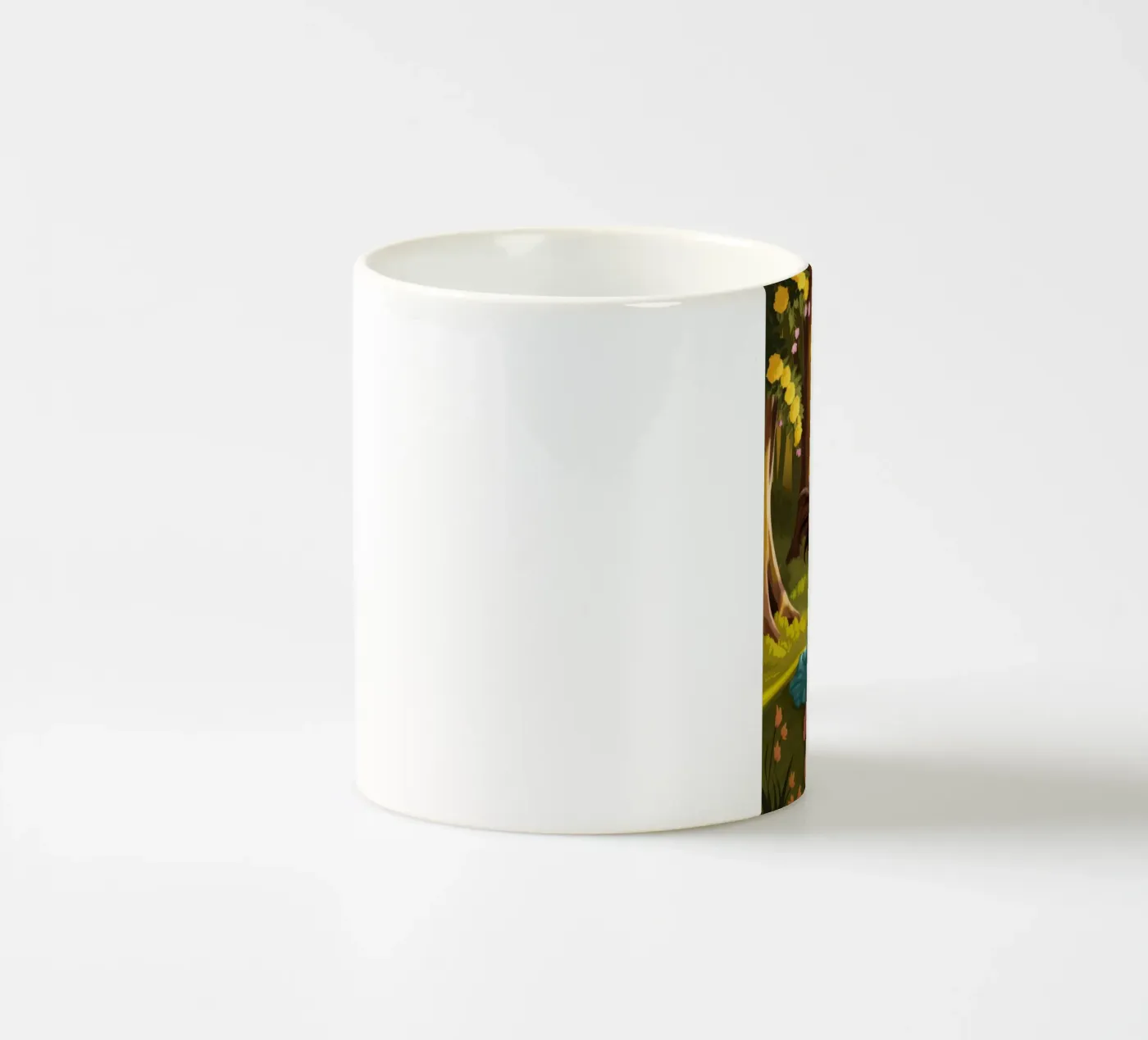 Enchanted Forest Reading ceramic mug by Fine Sanctuary
