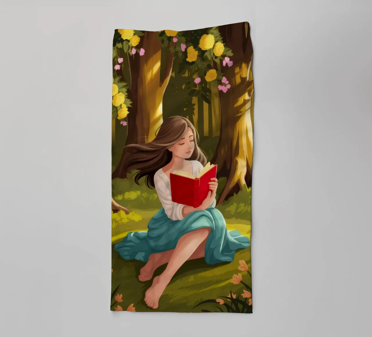 Enchanted Forest Reading towel by Fine Sanctuary