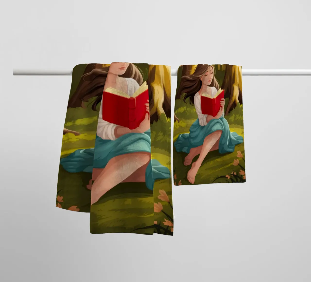Enchanted Forest Reading towel by Fine Sanctuary