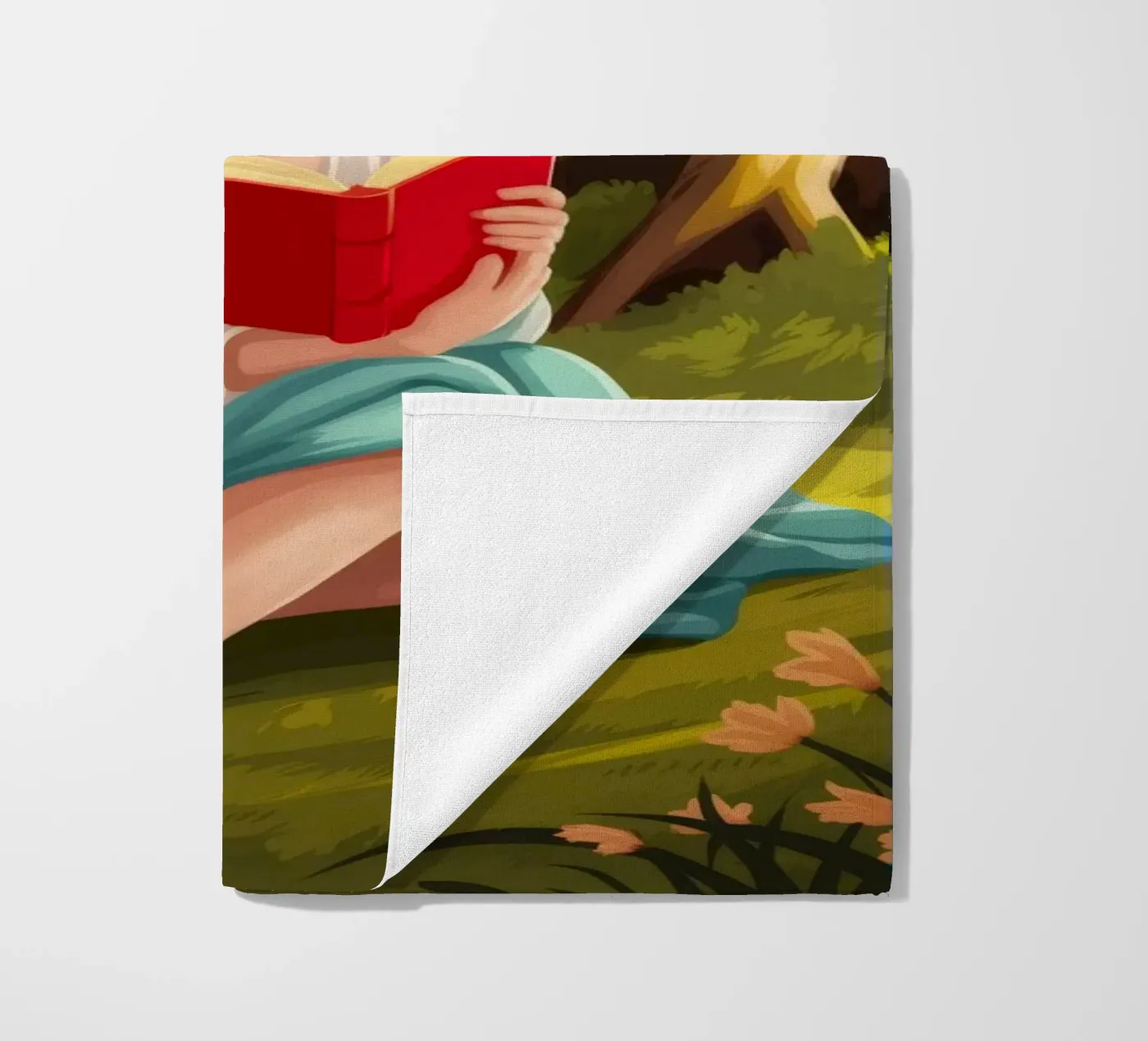 Enchanted Forest Reading beach towel by Fine Sanctuary