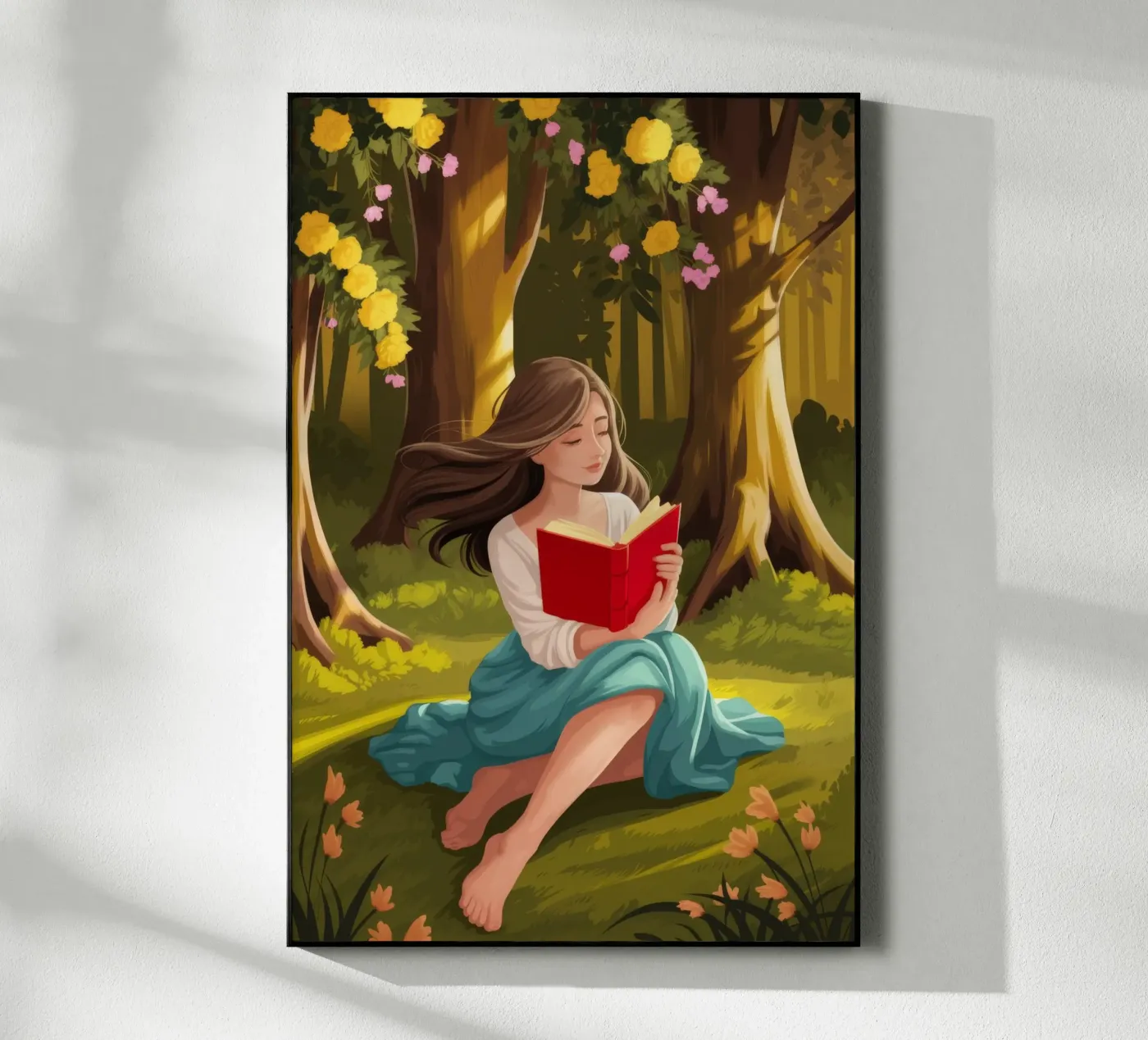 Enchanted Forest Reading acrylic glass by Fine Sanctuary