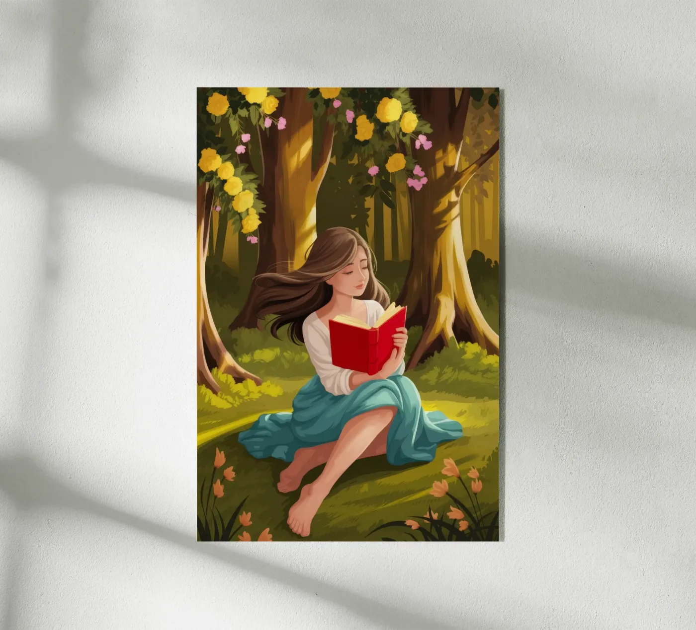 Enchanted Forest Reading acrylic glass by Fine Sanctuary