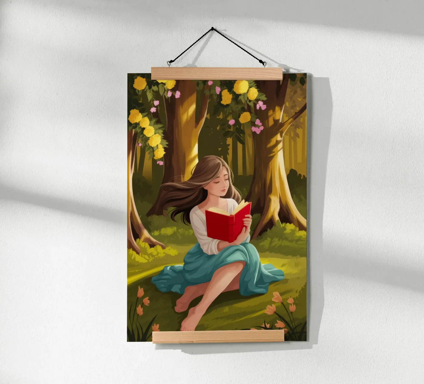 Enchanted Forest Reading poster da Fine Sanctuary