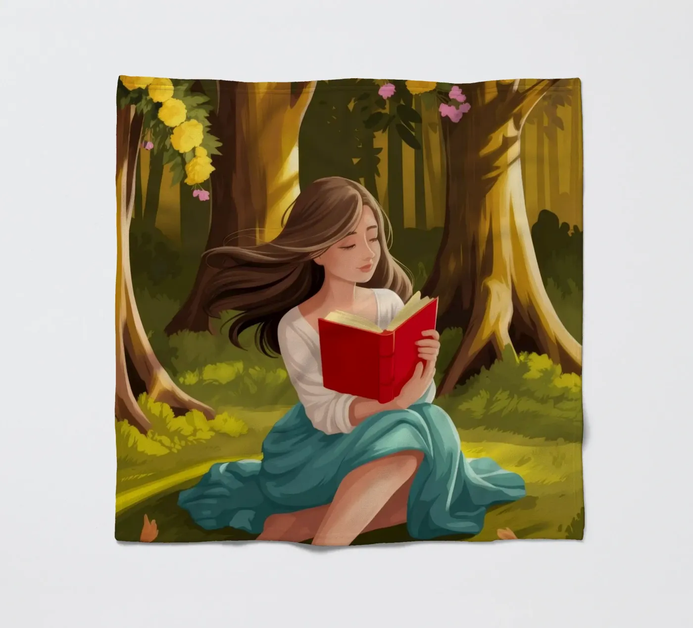 Enchanted Forest Lesen Fleecedecke von Fine Sanctuary