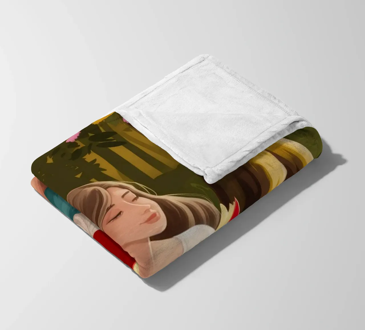 Enchanted Forest Reading Fleecedecke von Fine Sanctuary