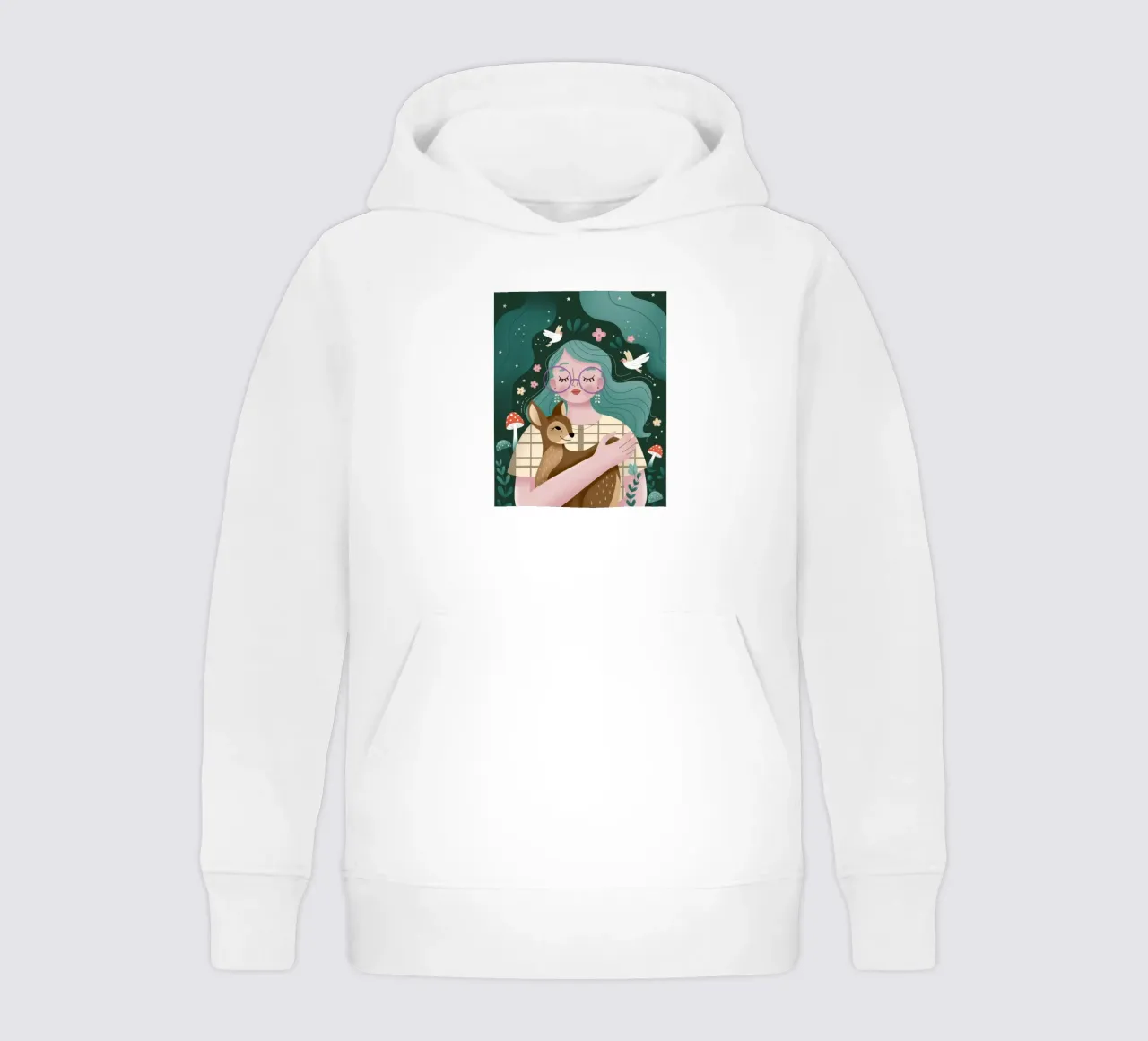 Suave abrazo de la naturaleza sudadera con capucha para niño de Fine Sanctuary