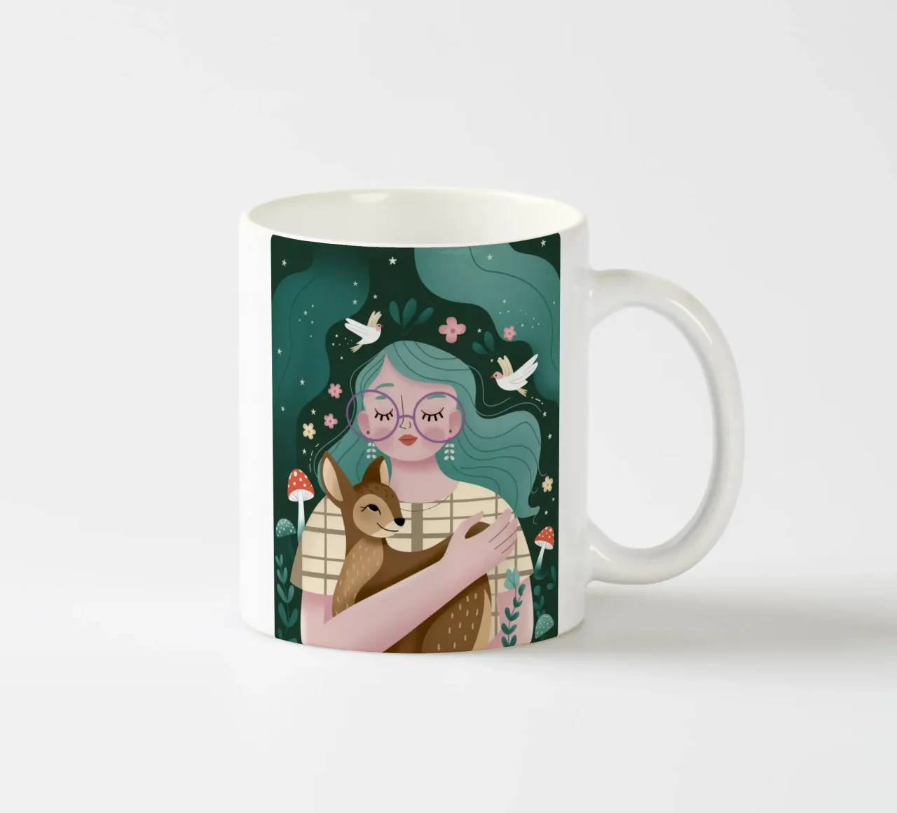 Abbraccio gentile della natura tazza in ceramica da Fine Sanctuary