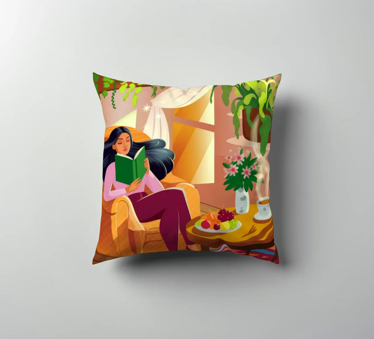 Lecture d'intérieur confortable coussin de Fine Sanctuary