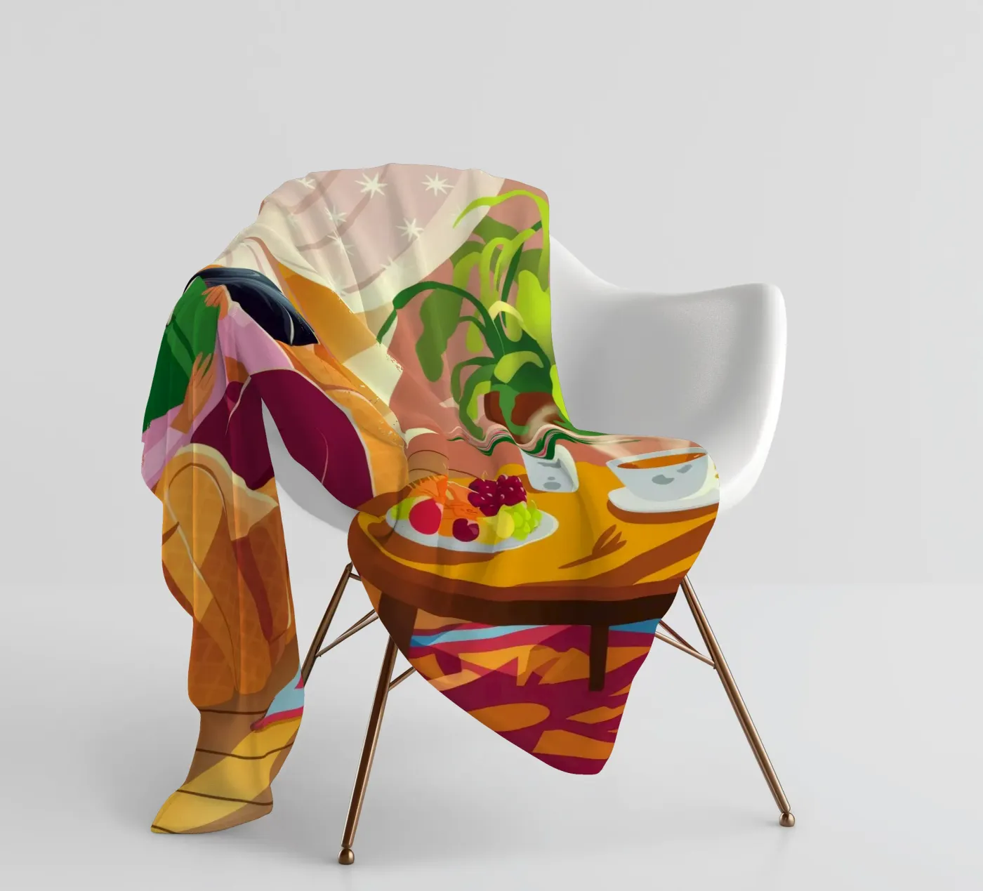 Accogliente lettura al chiuso coperta in pile da Fine Sanctuary