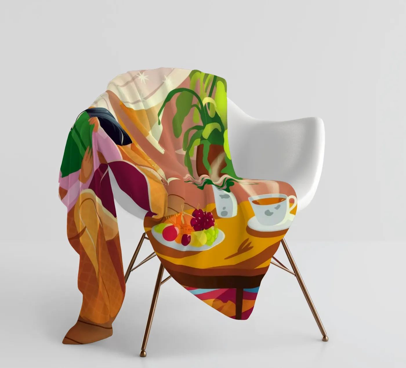 Accogliente lettura al chiuso coperta in pile da Fine Sanctuary