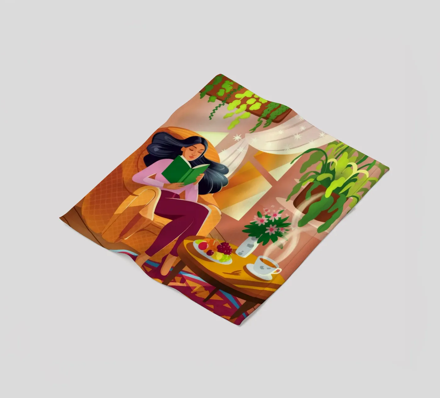 Accogliente lettura al chiuso coperta in pile da Fine Sanctuary