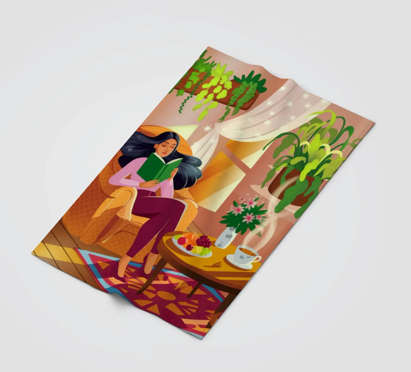 Accogliente lettura al chiuso coperta in pile da Fine Sanctuary