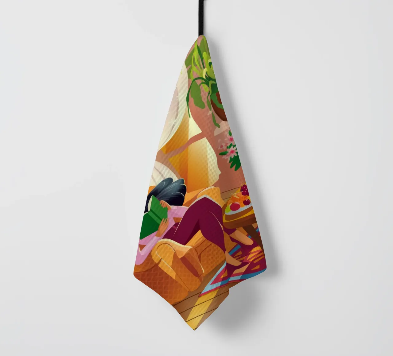 Lecture d'intérieur confortable torchon de Fine Sanctuary