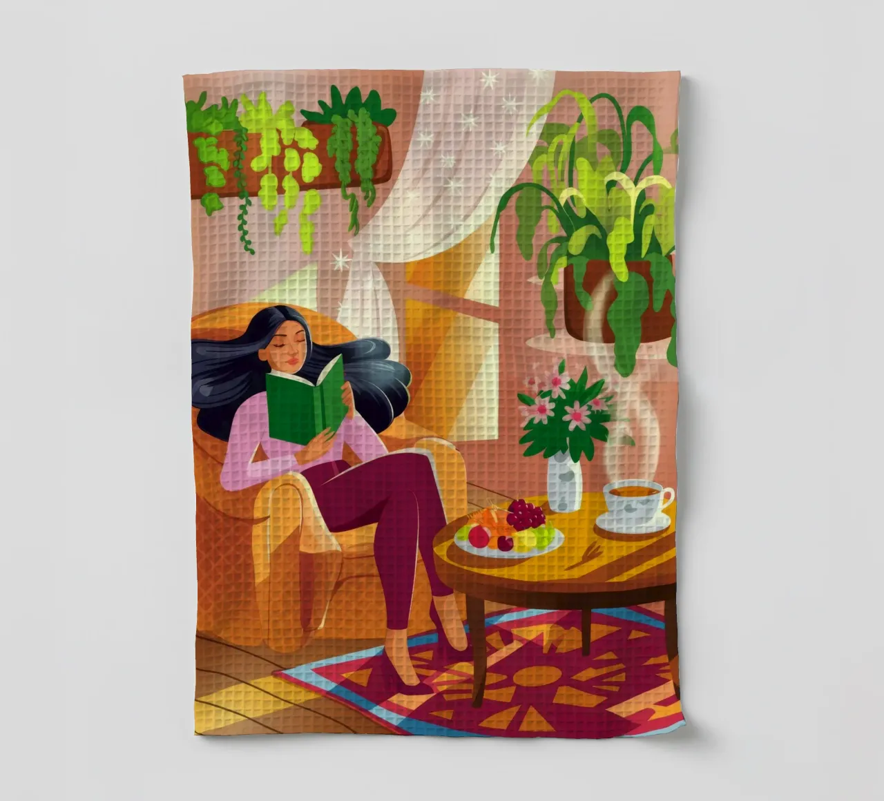 Lecture d'intérieur confortable torchon de Fine Sanctuary