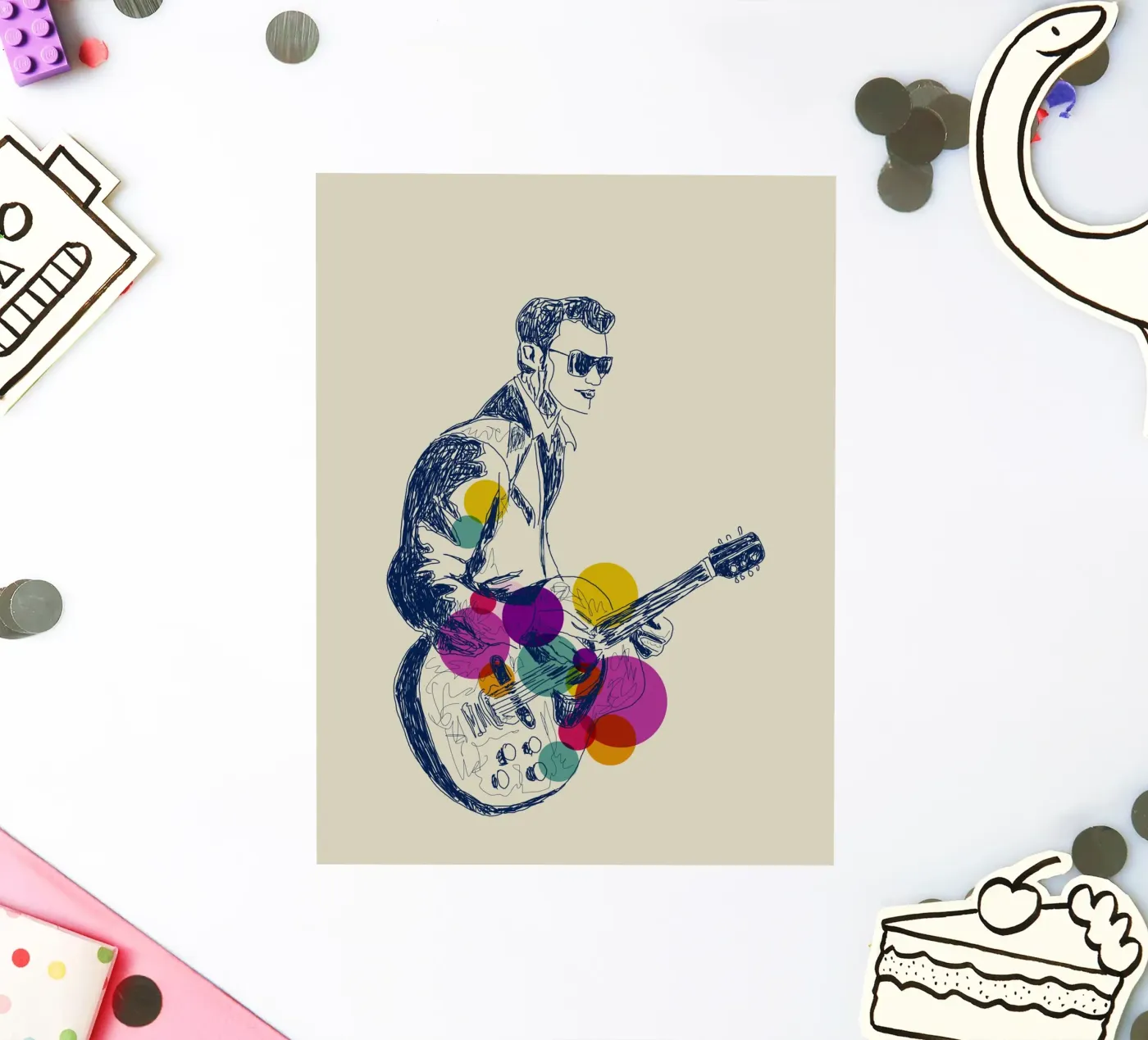 Retro Vibes sticker van Indigo Rain