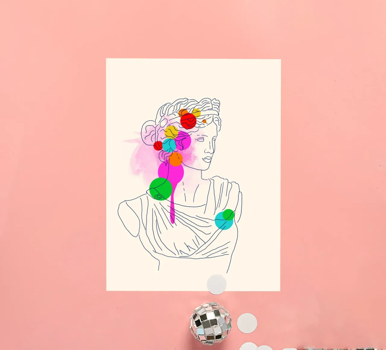 Modern Muse sticker van Indigo Rain